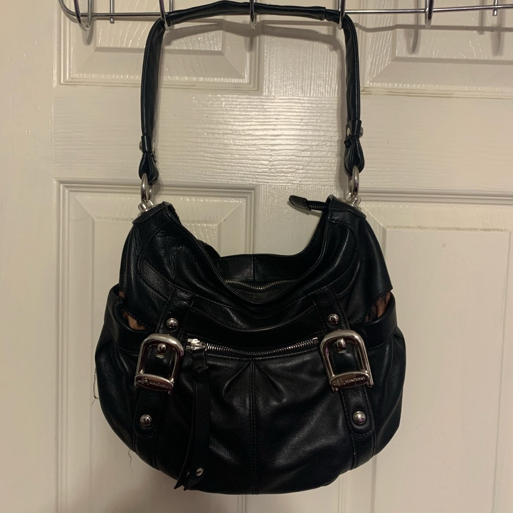 B. Makowsky Black Shoulder Handbag